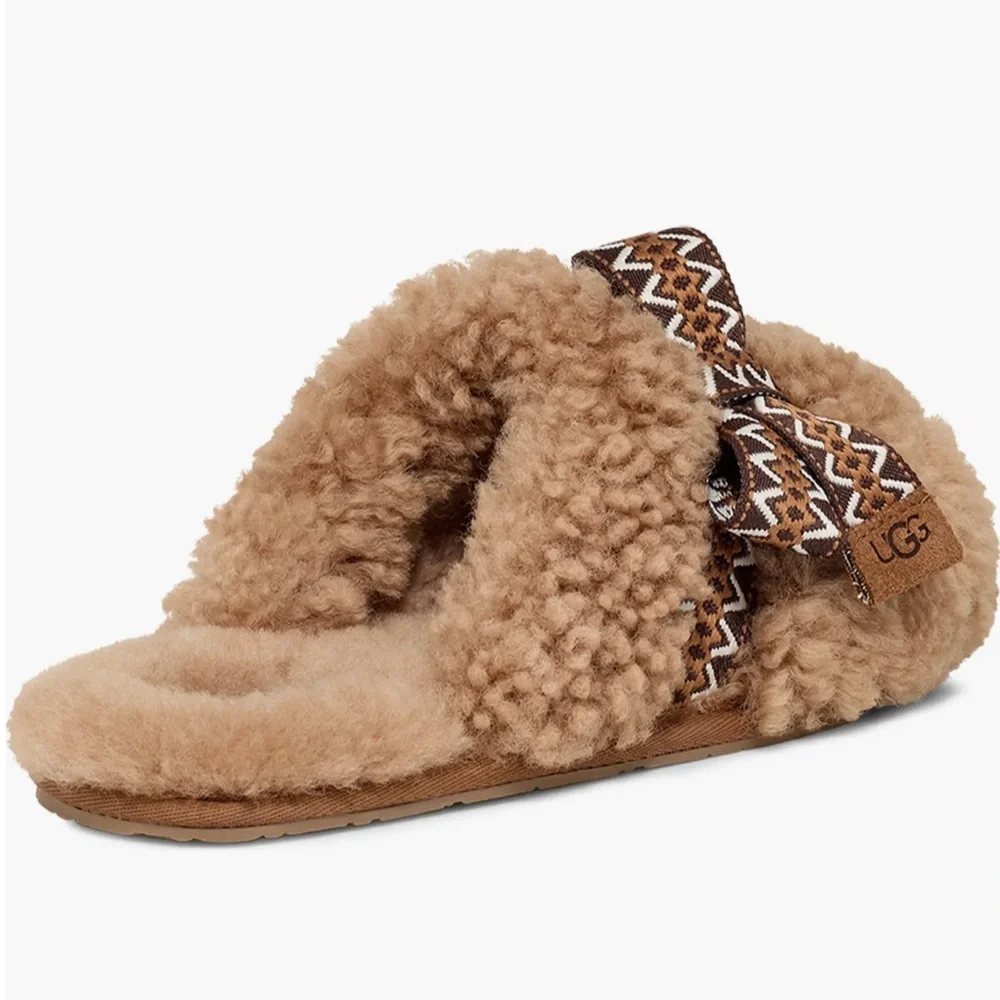 AUTHENTIC UGG Maxi Curly Genuine Shearling Scuff Slipper (Women) 8 - Picture 2 of 3